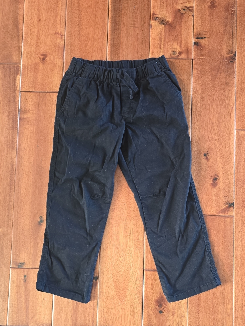Cat & Jack Black Elastic-Waist Chinos